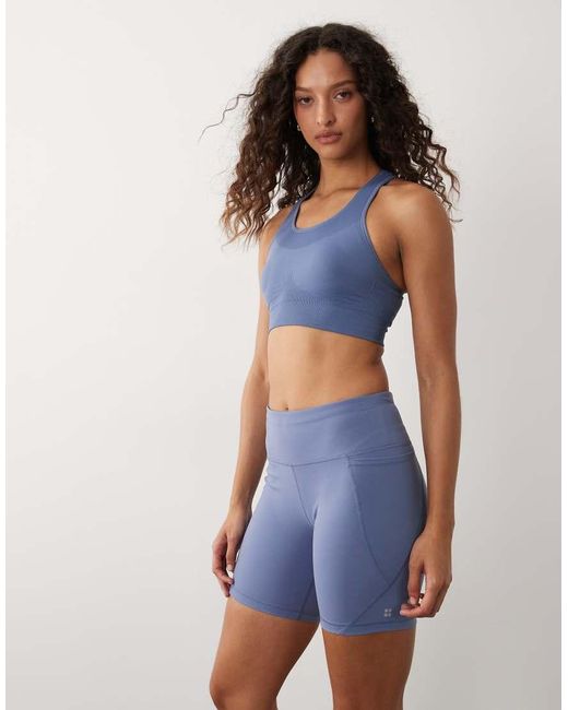 Sweaty Betty Blue Power 6"" legging Shorts