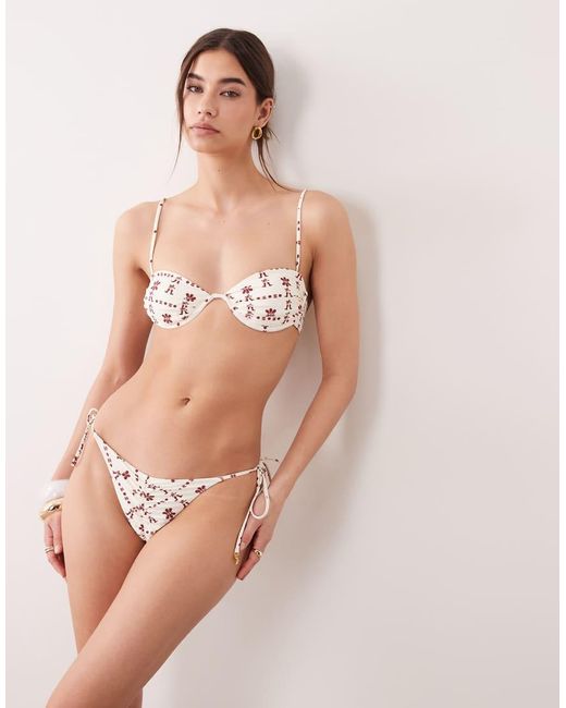 Wild Lovers Metallic Cowgirl Tieside Bikini Bottom