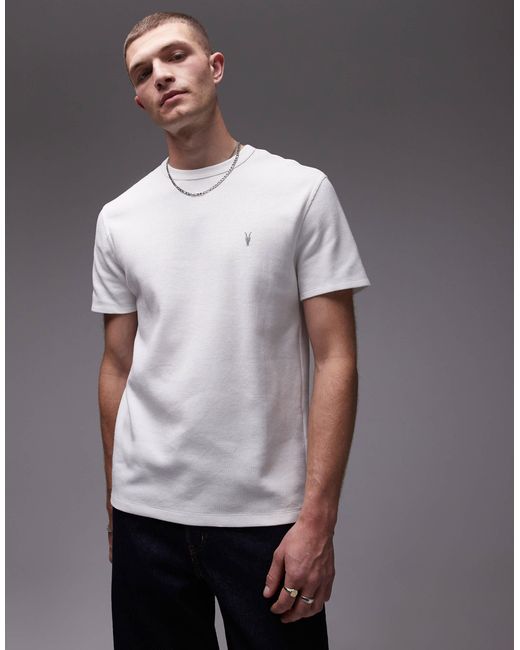 AllSaints – ellis – t-shirt in White für Herren