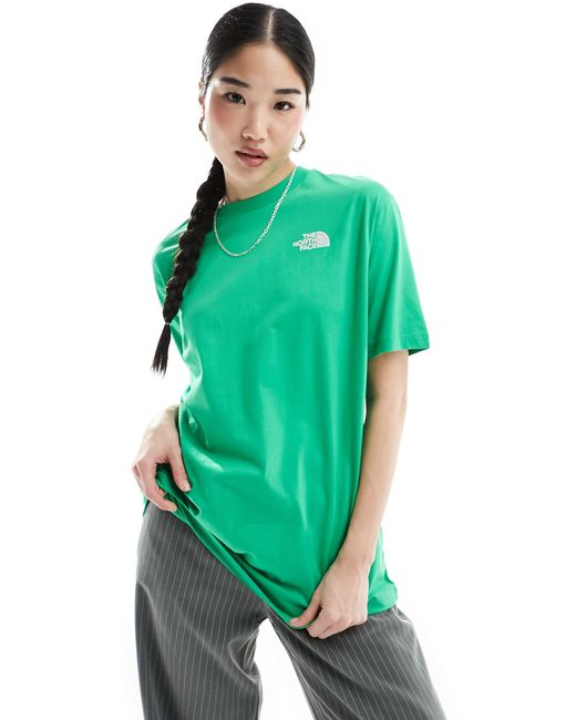 Simple dome - t-shirt oversize à logo The North Face en coloris Green