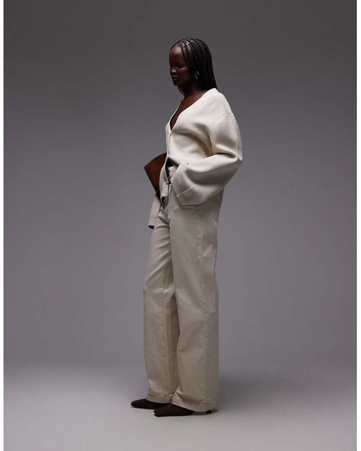 Abrand Jeans Natural Mid Rise Wide Leg Jeans