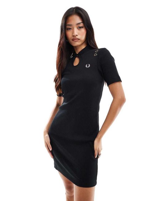 Fred Perry Blue X Amy Winehouse Ribbed Dress