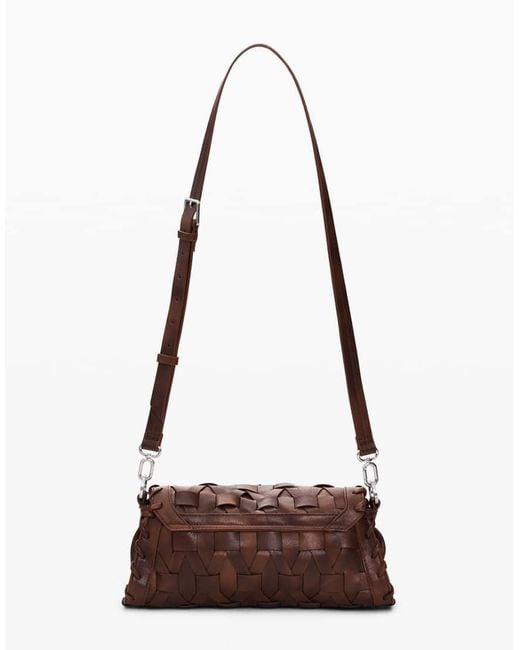 Desigual Brown Small Braided Bag