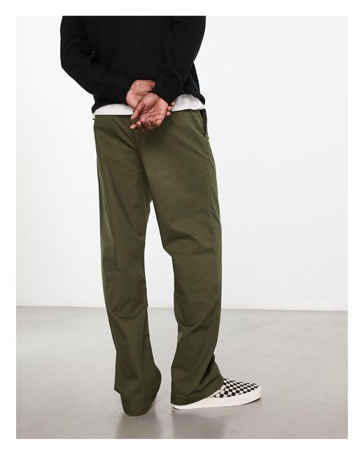 Authentic - pantalon chino large - vert Vans pour homme en coloris Brown