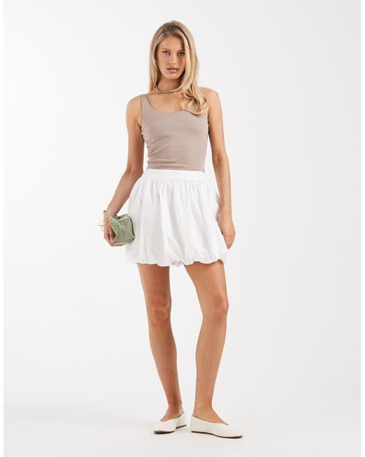 ASOS White Bubble Mini Skirt
