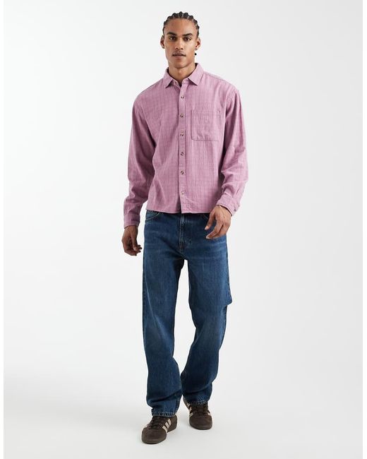 Cotton On Purple Remi Long Sleeve Shirt for men