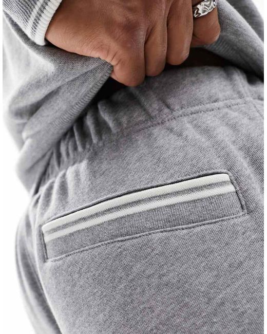 Fred Perry White Loopback Sweatpants for men