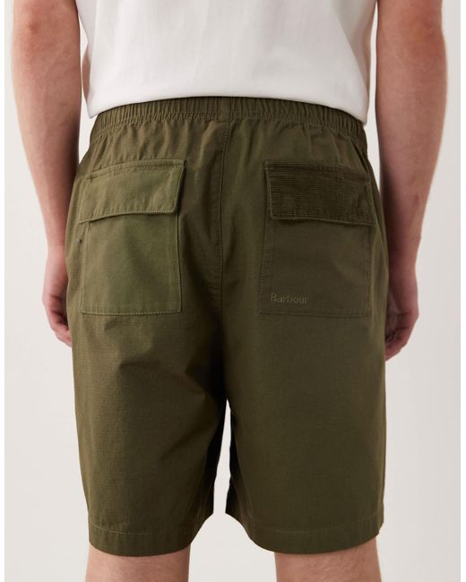 Barbour Natural Declan Patch Drawstring Short for men