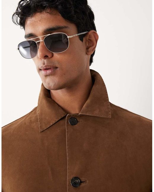Giacca di Mango in Brown da Uomo