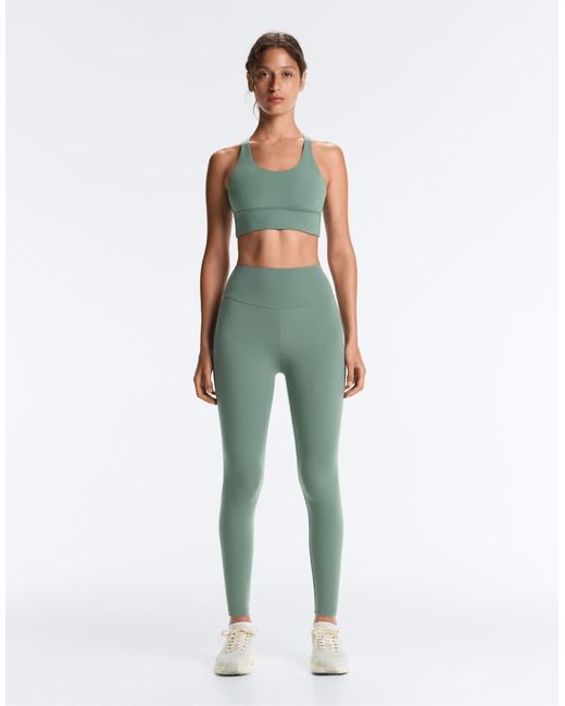 Oysho Green Light Touch Crossover Tank Top