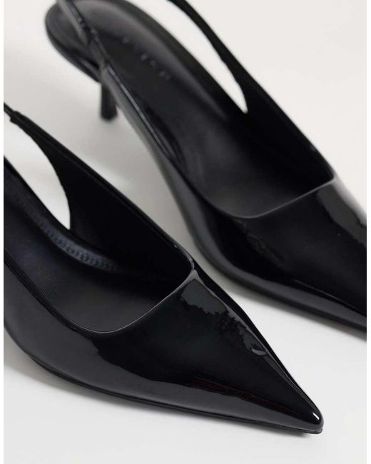 ASOS White Signature Kitten Heeled Shoes