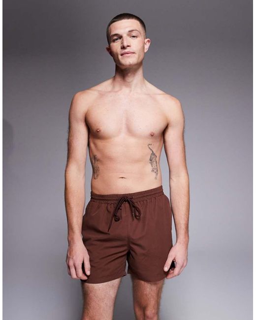 South Beach Brown Swimshort for men