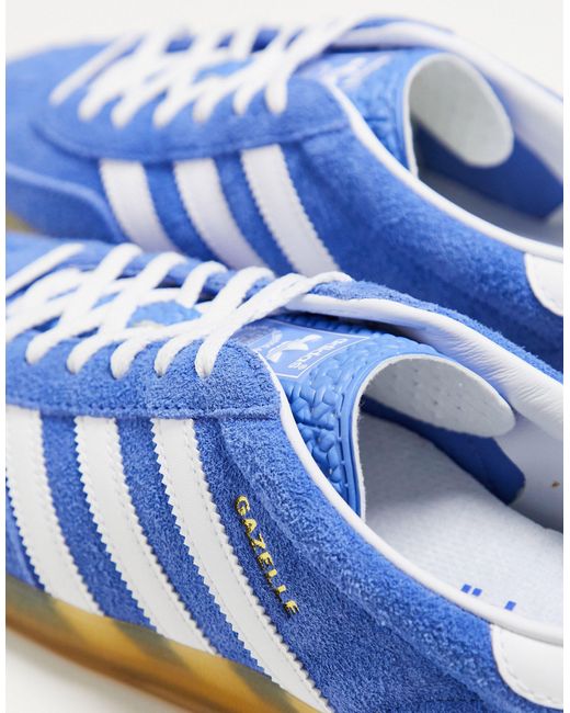 Adidas Originals Blue Gazelle Indoor Gum Sole Trainers