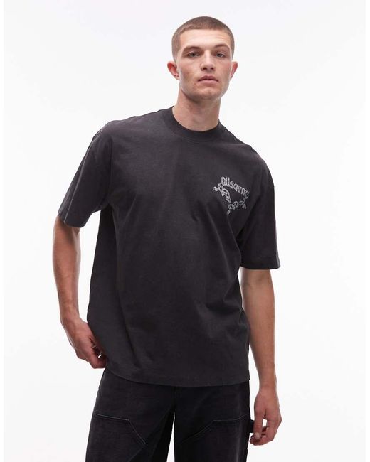 AllSaints T-Shirt Met Druppelprint in het Black voor heren