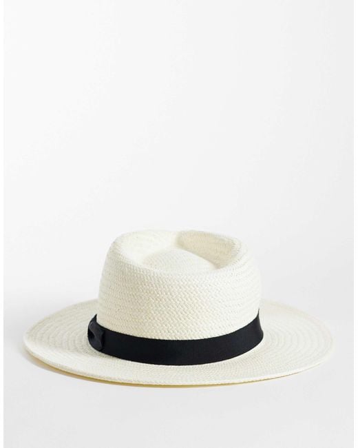 Mango White Structured Sun Hat