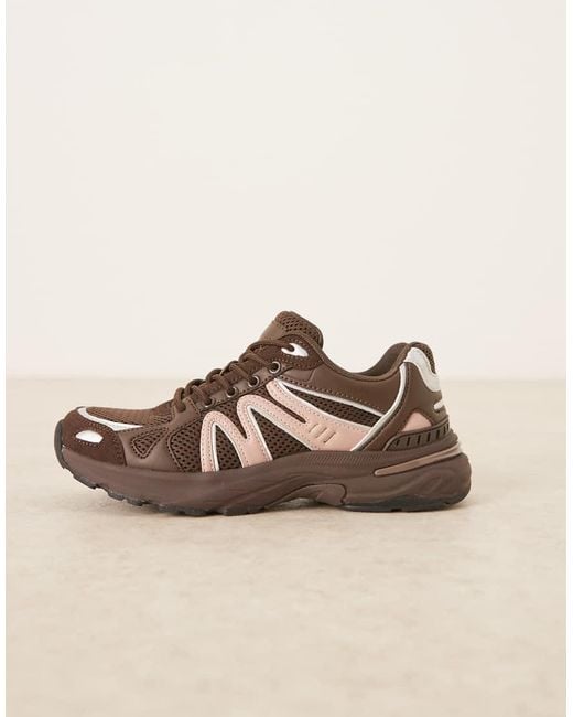 ASOS Natural Divine Lace Up Sneakers