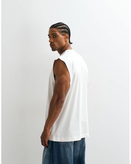 ASOS – basic-tanktop in Blue für Herren