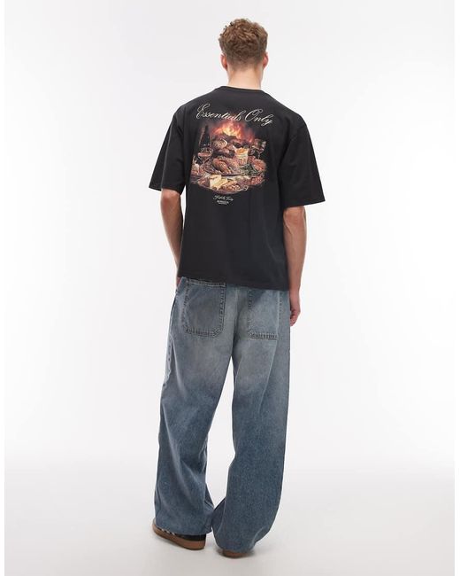 Levi's Black Back Graphic Oversized T-Shirt for men