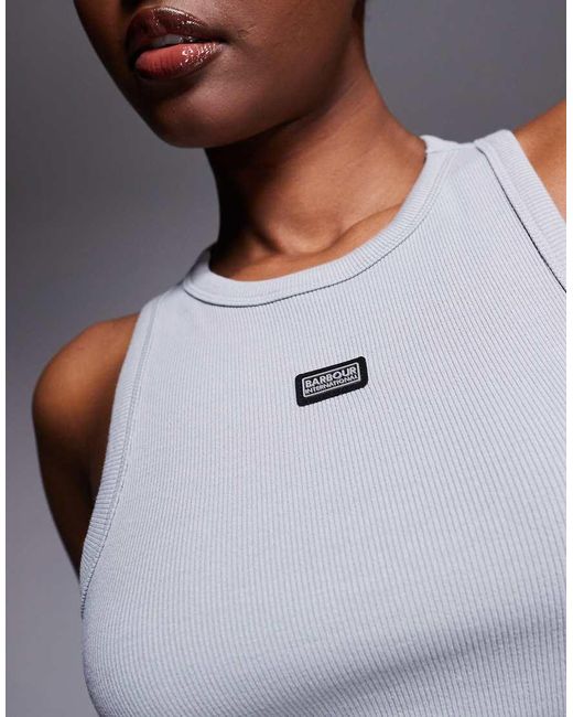 Barbour Gray Chicago Logo Tank Top