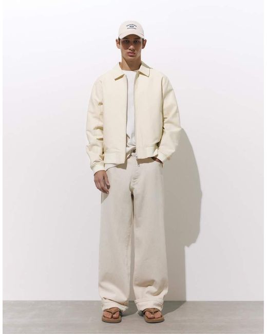 Giacca A Coste di Pull&Bear in Natural da Uomo