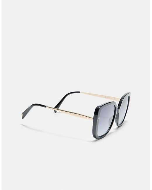 Stradivarius Blue Large Square Sunglasses