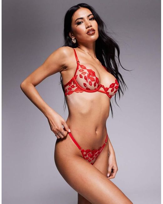 Bluebella Red Marian Thong