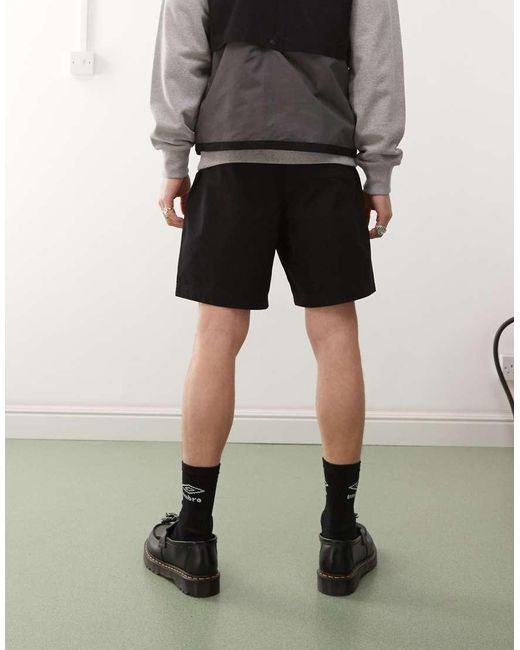 Umbro Black Belted Shorts for men
