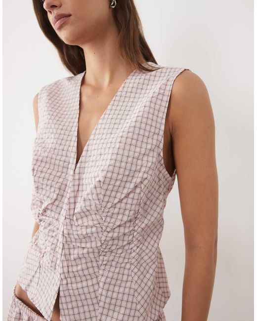 Mango Pink Franchy Sleeveless Top