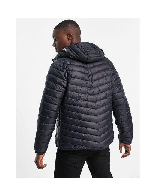 Hollister black lightweight padded jacket deals