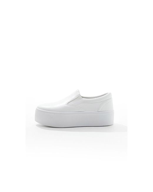ASOS White – wide fit – dice – sneaker