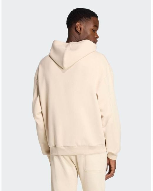 Adidas Originals Natural Soft Lux Hoodie for men