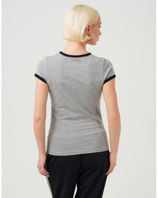 Brave Soul Gray Contrast Trim Graphic Slim Fit T-Shirt