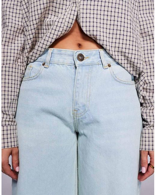 Courtside Blue Oversized Denim Jeans