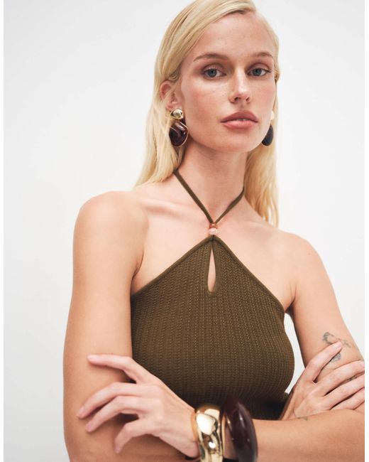 ONLY Green Halterneck Top