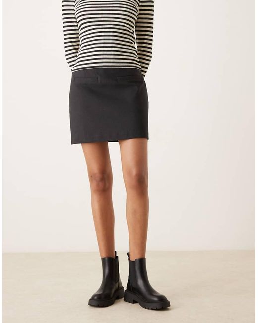 ASOS Black Alford Chunky Flat Chelsea Boots