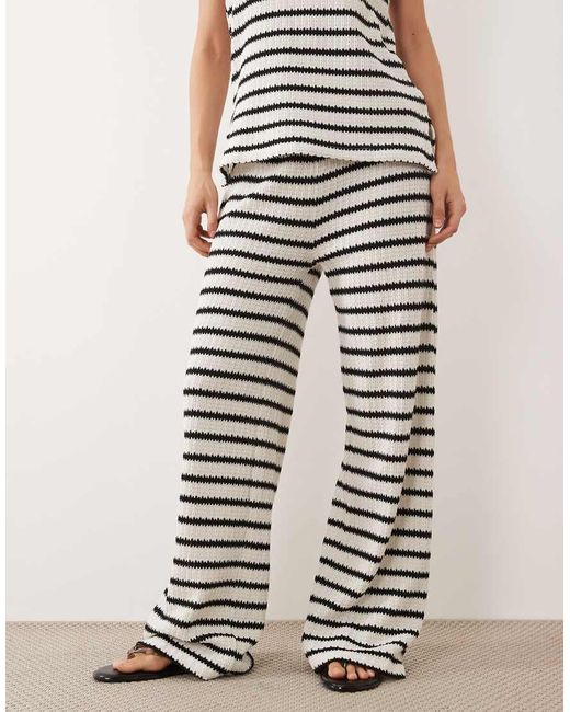 ASOS White Wide Leg Co-Ord Trouser