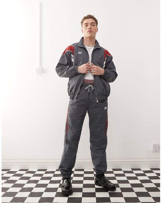 Umbro White Relaxed Track Pants for men
