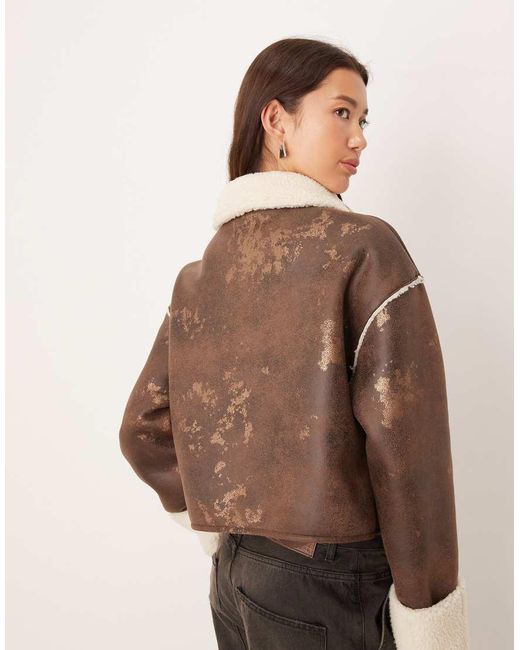 Giacca Corta di ASOS in Brown