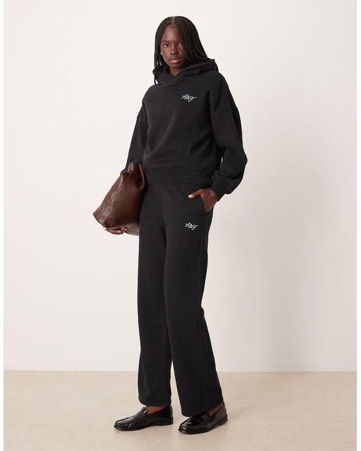 Abercrombie & Fitch Hoodie Met Logo Op De Borst in het Blue