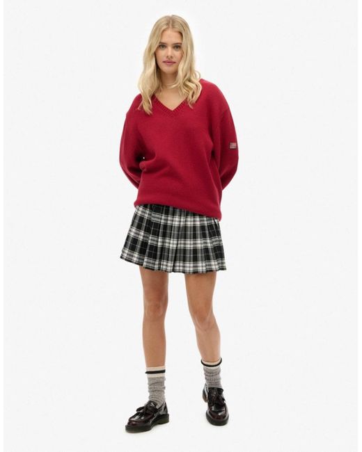 Superdry Red – oversize-pullover