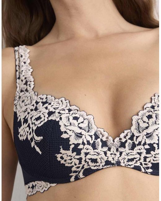 Intimissimi Blue Pretty Flowers Gioia Super Push-Up Bra