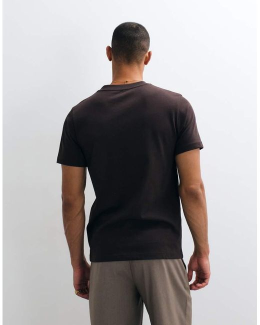 ASOS White Heavyweight Regular Fit T-shirt With Contrast Tipping for men