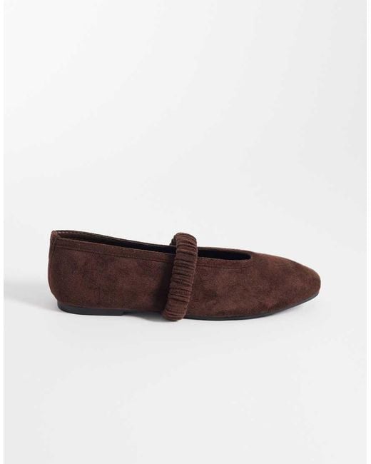 Public Desire Brown Frida Ballet Flats