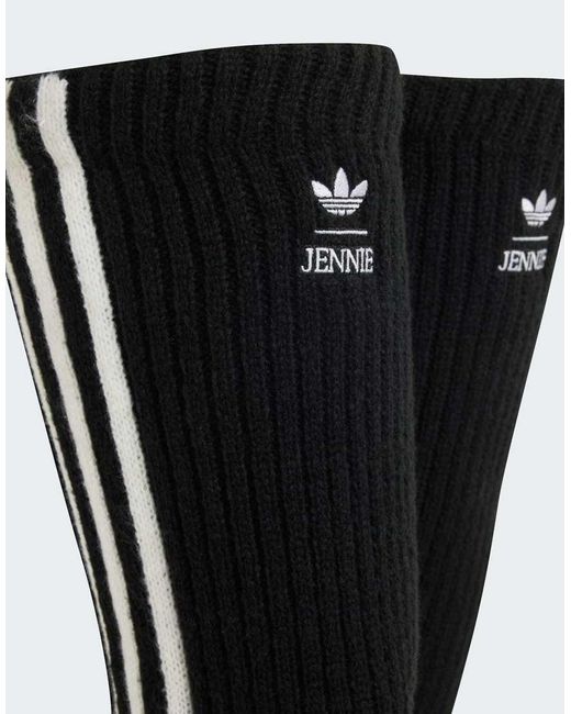 Adidas Originals Black Adiluna Season 2 X Jennie High Knee Leg Warmers
