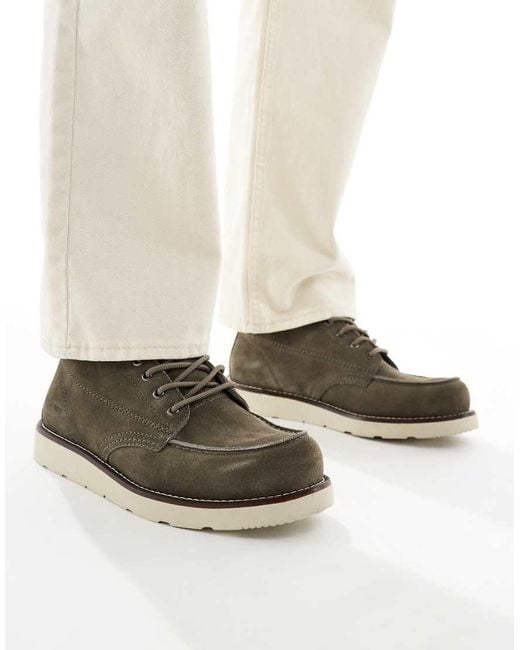 Jack & Jones Brown Suede Lace Up Boot for men