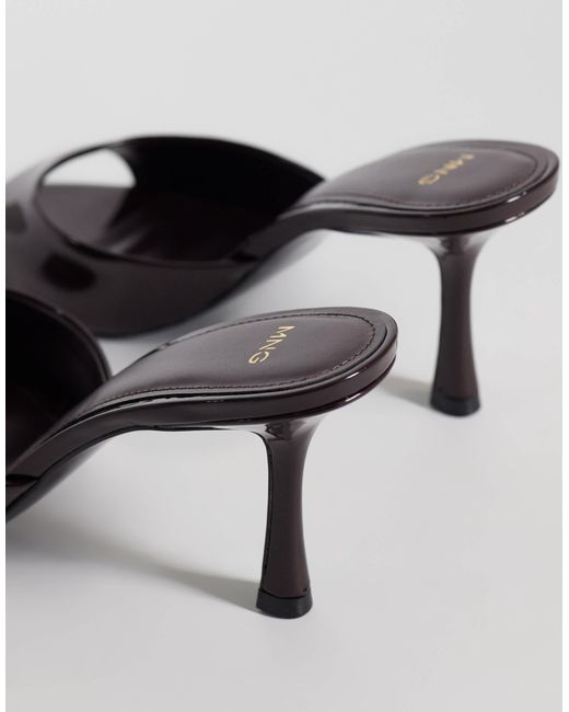Mango Natural Mules mit absatz