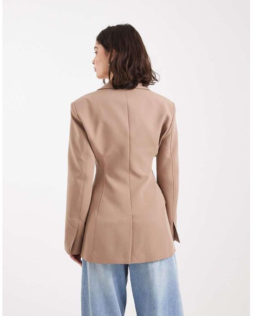 ASOS Getailleerde Blazer in het Blue