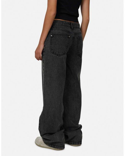 Good For Nothing Black Baggy Vintage Wash Denim Jeans