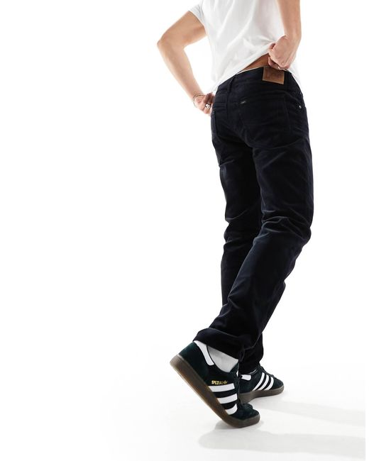 Pantalon coupe droite standard en velours cotele Lee Jeans pour homme en coloris Noir Lyst