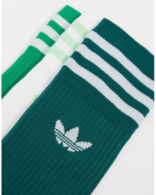 adidas Originals – Grüne Socken im 3er-Pack in Grün für Herren | Lyst DE